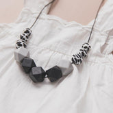 3 Colors Baby Silicone Teething Necklace With Wood PartHandmade-TB00806-Veeddydropshipping